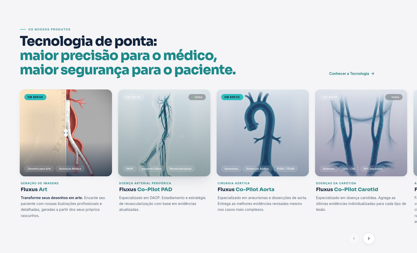Interface do projeto Fluxusmed AI